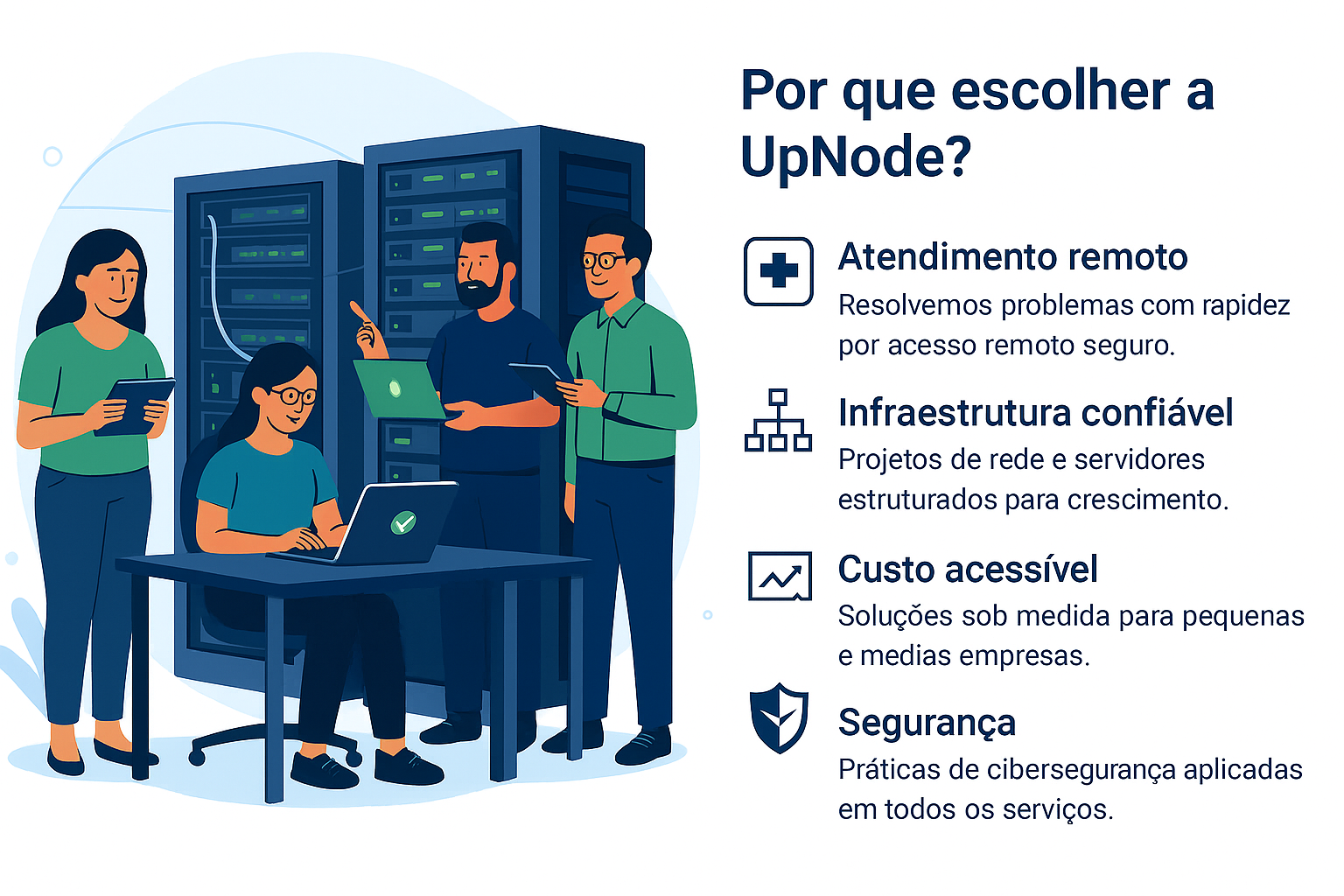Equipe de TI UpNode
